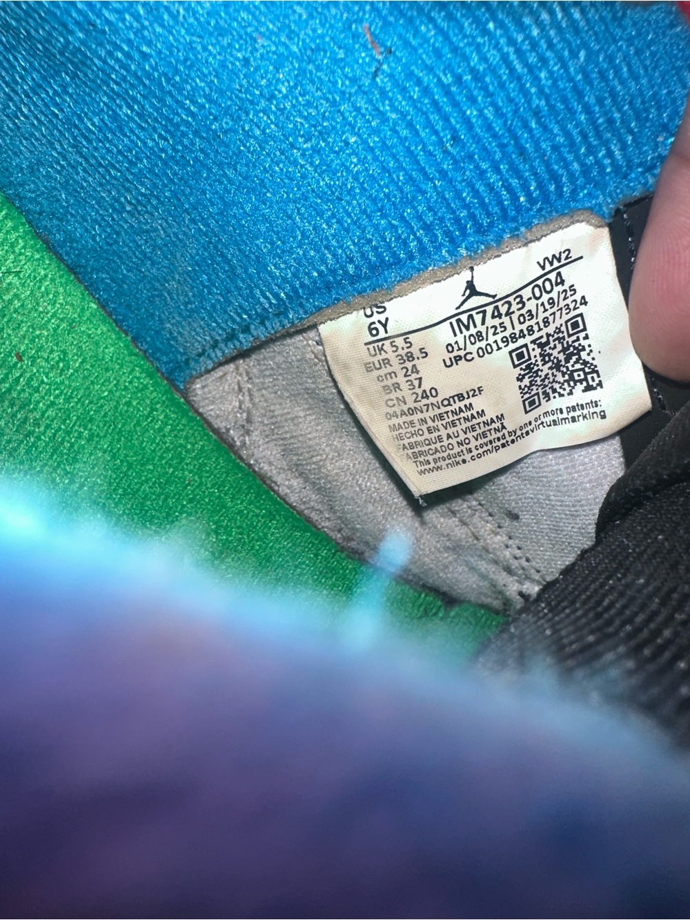 Jordan Kids' Sneakers in Teal Blue and Green